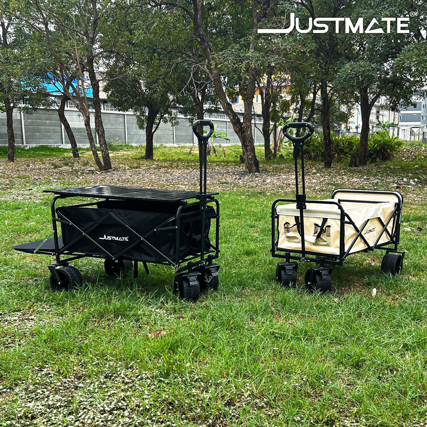 รถเข็นแคมป์ปิ้ง OUTDOOR รถเข็นแข็งแรง รถเข็นพับได้