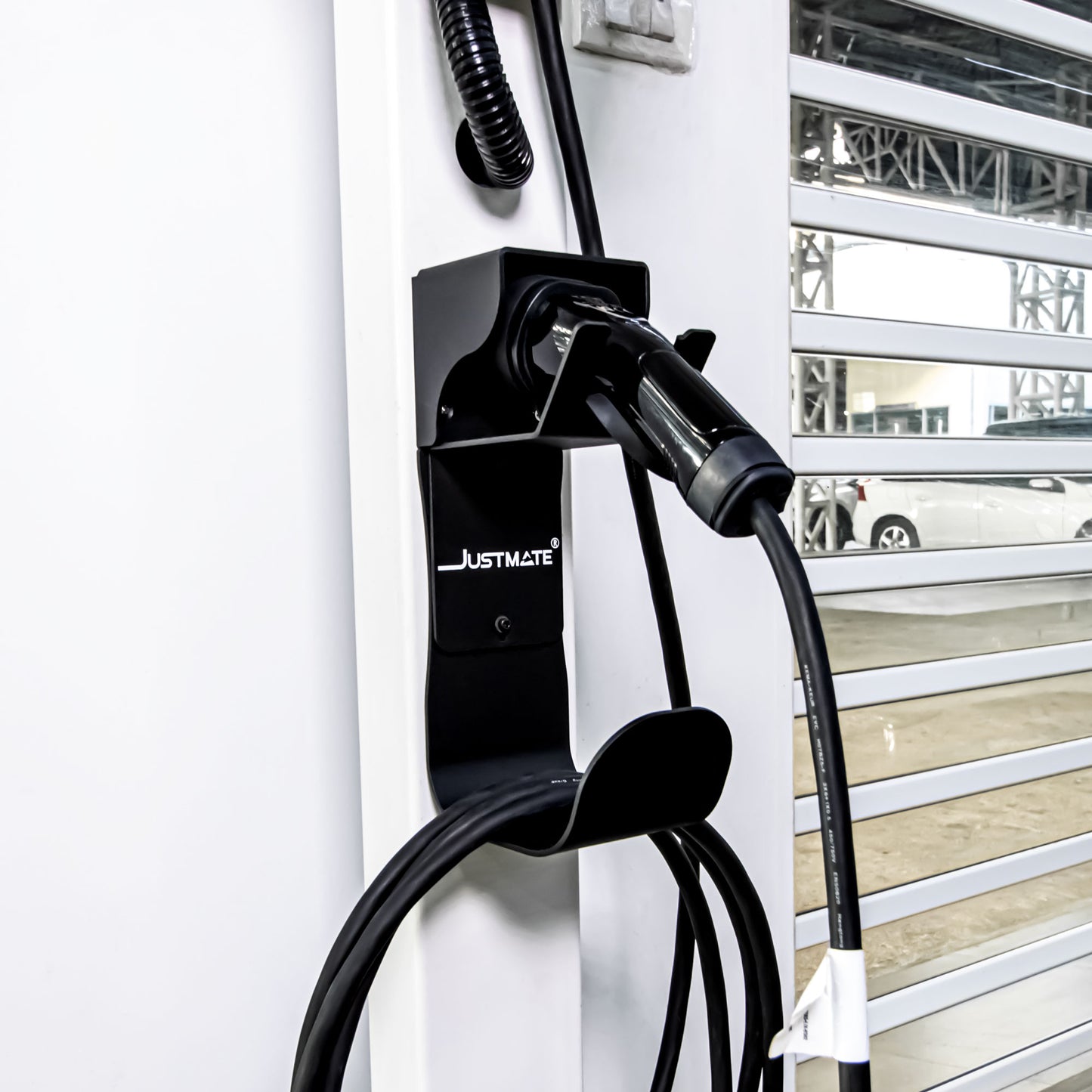 ที่แขวนสายชาร์จ EV CHARGER HOLDER อุปกรณ์จัดเก็บสายชาร์จ EV / PHEV