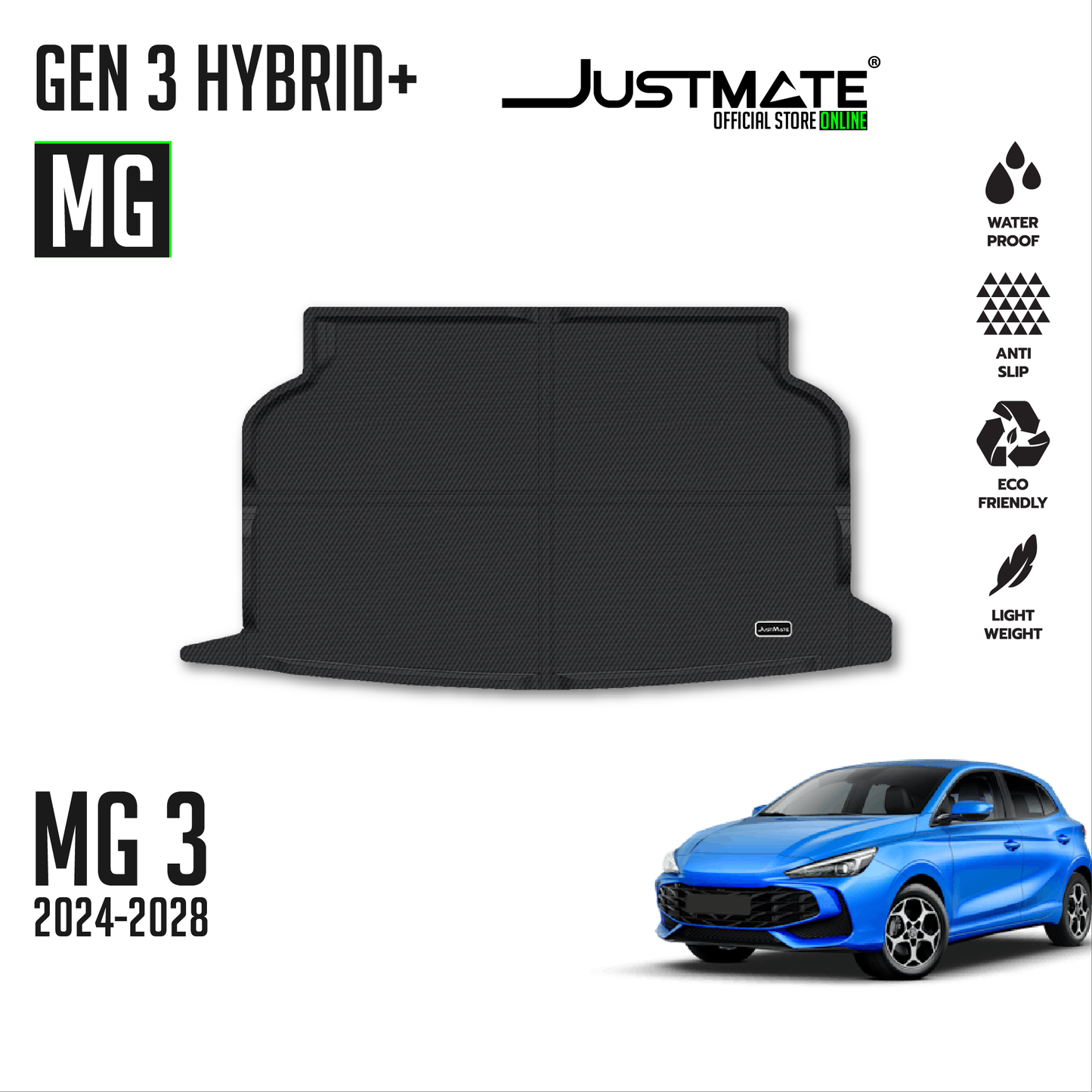 พรมปูพื้นรถยนต์ Justmate MG3 HYBRID 03