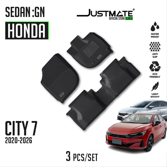 พรมปูพื้นรถยนต์ HONDA CITY 7 :GN SEDAN [ YEARS. 2020 - 2026 ] 4 ประตู
