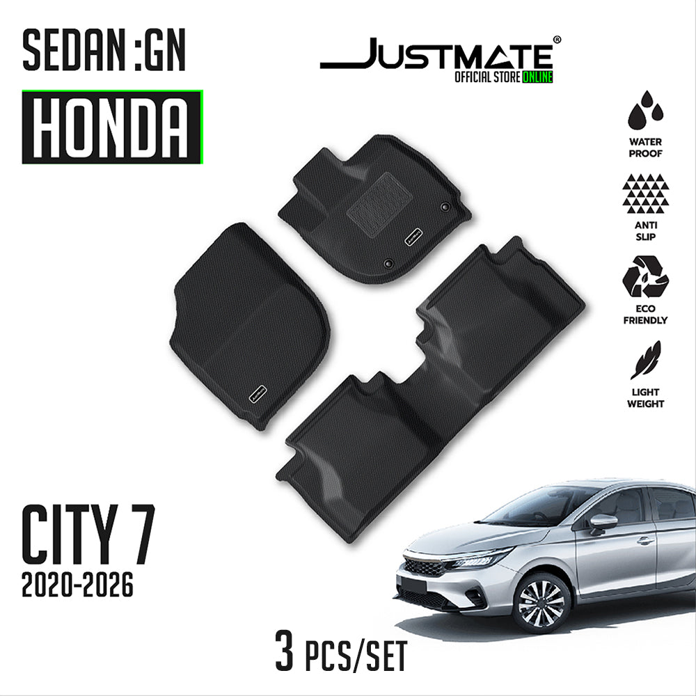 พรมปูพื้นรถยนต์ HONDA CITY 7 :GN SEDAN [ YEARS. 2020 - 2026 ] 4 ประตู