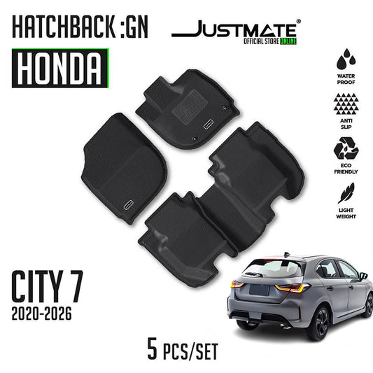 พรมปูพื้นรถยนต์ HONDA CITY 7 :GN HATBACK [ YEARS. 2020 - 2026 ] 5 ประตู
