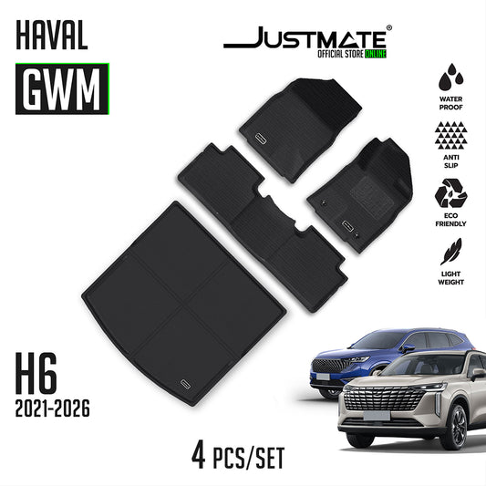 พรมปูพื้นรถยนต์ GWM - HAVAL H6 HEV / PHEV [ YEARS 2021 - 2026 ] FULLSET