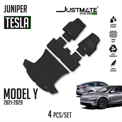 พรมปูพื้นรถยนต์ TESLA MODEL Y [ YEARS. 2021 - 2029 ] FULLSET