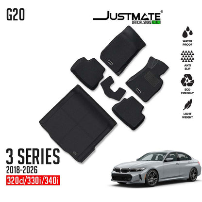 พรมปูพื้นรถยนต์ BMW 3 SERIES G20 [ YEARS. 2018 - 2026 ] FULLSET 320d/330e/330i/340i
