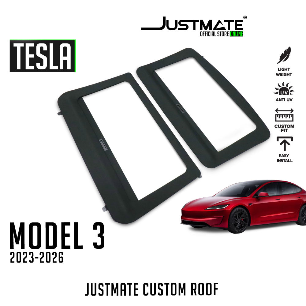 [JUSTMATE] ที่บังแดดในรถแบบเลื่อนเปิดปิดได้ CUSTOM ROOF FOR TESLA MODEL 3