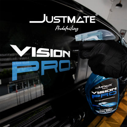 [JUSTMATE PRO DETAILING] ผลิตภัณฑ์ทำความสะอาดกระจกรถยนต์ น้ำยาเช็ดกระจกรถยนต์ VISION PRO