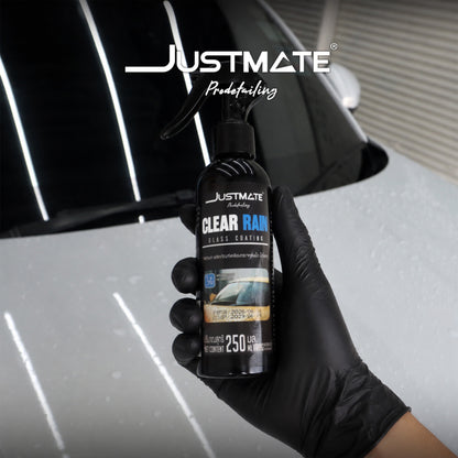 [JUSTMATE PRO DETAILING] ผลิตภัณฑ์เคลือบกระจกกันน้ำ ไม่เกาะ CLEAR RAIN GLASS COATING