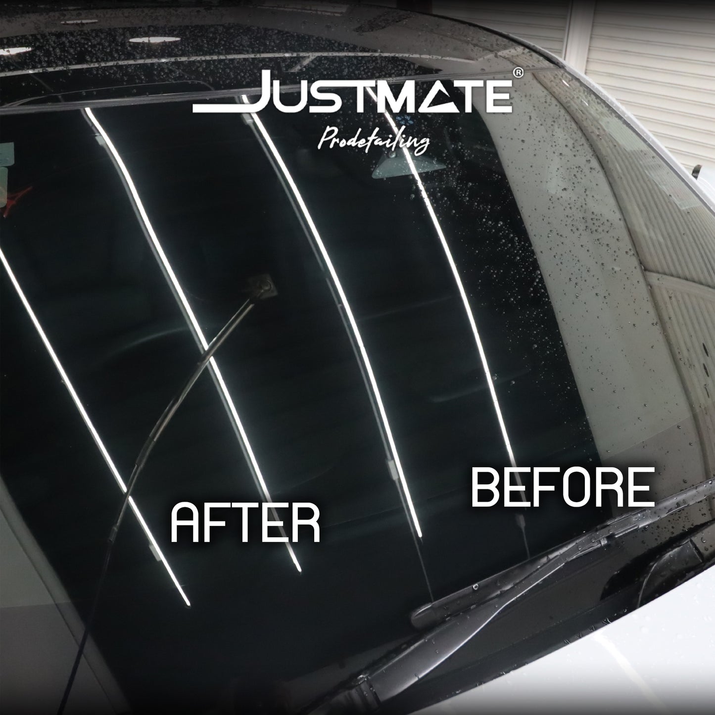[JUSTMATE PRO DETAILING] ผลิตภัณฑ์เคลือบกระจกกันน้ำ ไม่เกาะ CLEAR RAIN GLASS COATING