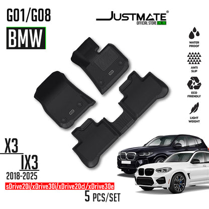พรมปูพื้นรถยนต์ BMW iX3 G08 / X3 G01 [YEARS.2018 - 2025] xDRIVE20d/xDRIVE30e/sDRINE20i/xDRINE30i