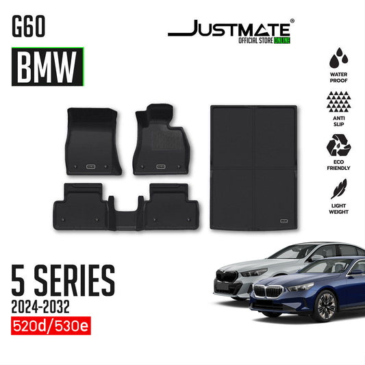 พรมปูพื้นรถยนต์ BMW 5 SERIES G60 [ YEARS.  2024 - 2032 ] FULLSET
