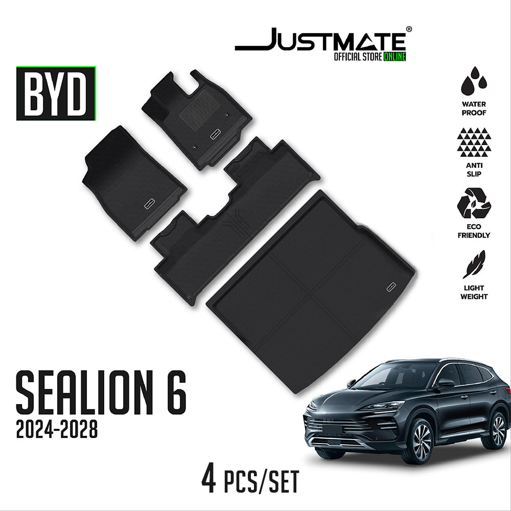 พรมปูพื้นรถยนต์ BYD SEALION 6 [ YEARS. 2024 - 2028 ] FULL SET