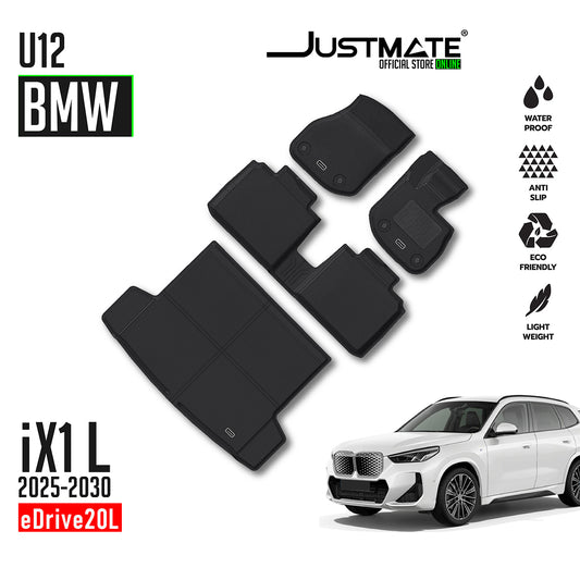 พรมปูพื้นรถยนต์ BMW  iX1 L U12 [ YEARS.2025 - 2030 ] FULLSET eDrive20L