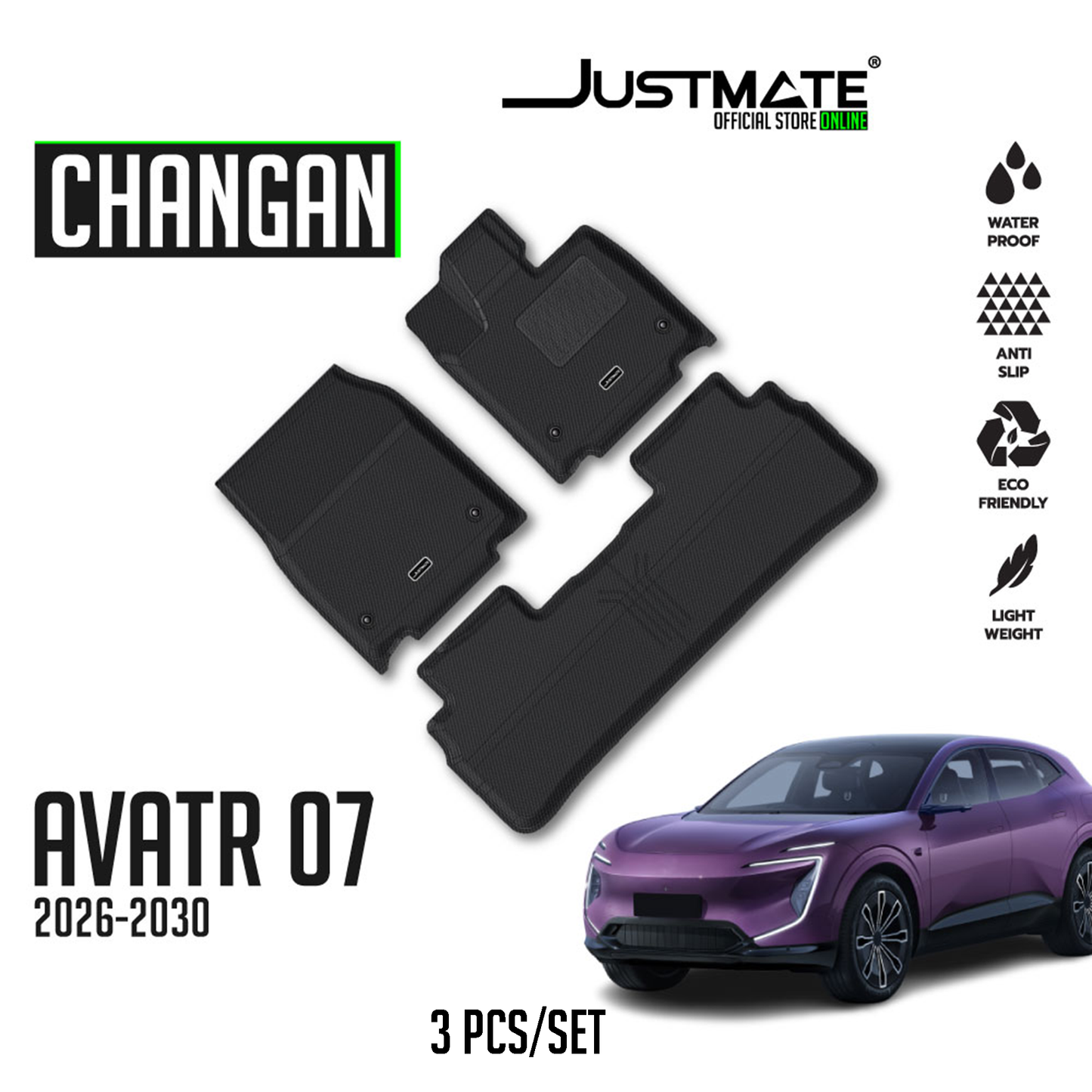 พรมปูพื้นรถยนต์ CHANGAN - AVATR 07 [ YEARS. 2026 - 2030 ]