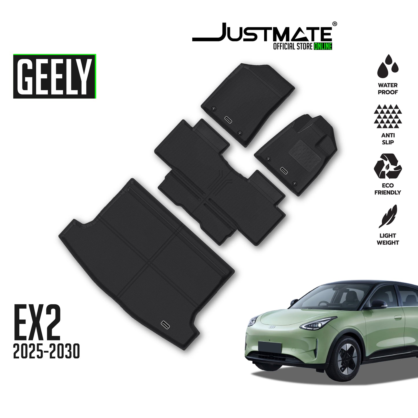 พรมปูพื้นรถยนต์ GEELY EX2 [YEARS.2025-2030] FULLSET