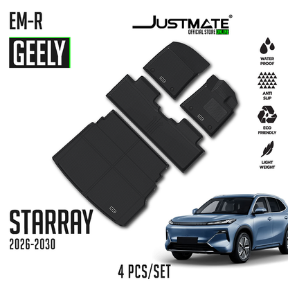 พรมปูพื้นรถยนต์ GEELY STARRAY EM-R 2026 - 2030 [YEARS. 2026 - 2028] FULL SET