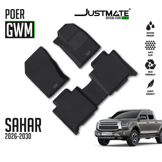 พรมปูพื้นรถยนต์ GWM - POER SAHAR [ YEARS. 2025-2030 ]
