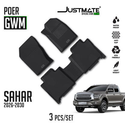 พรมปูพื้นรถยนต์ GWM - POER SAHAR [ YEARS. 2025-2030 ]