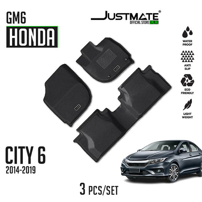 พรมปูพื้นรถยนต์ HONDA CITY 6 GM6 [ YEARS. 2014 - 2019 ]