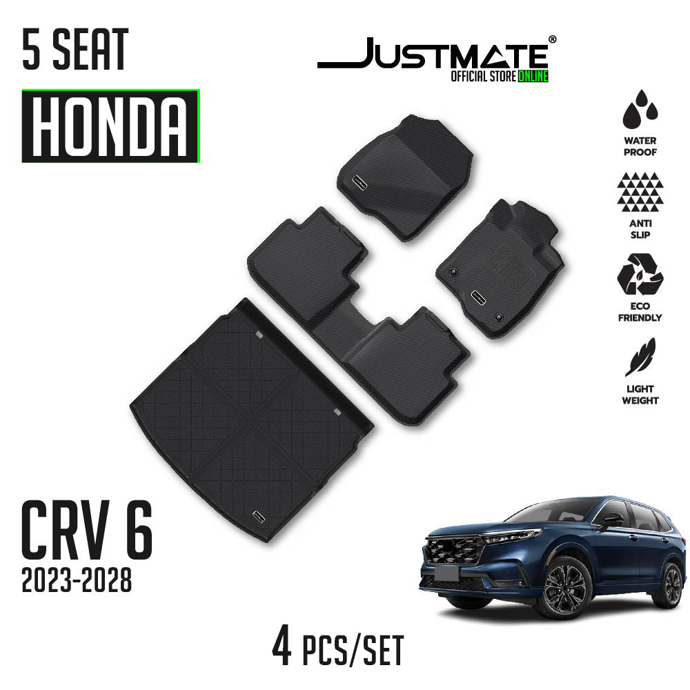 พรมปูพื้นรถยนต์ HONDA CR-V GEN 6 [ YEARS. 2023 - 2028 ] 5 SEAT FULLSET