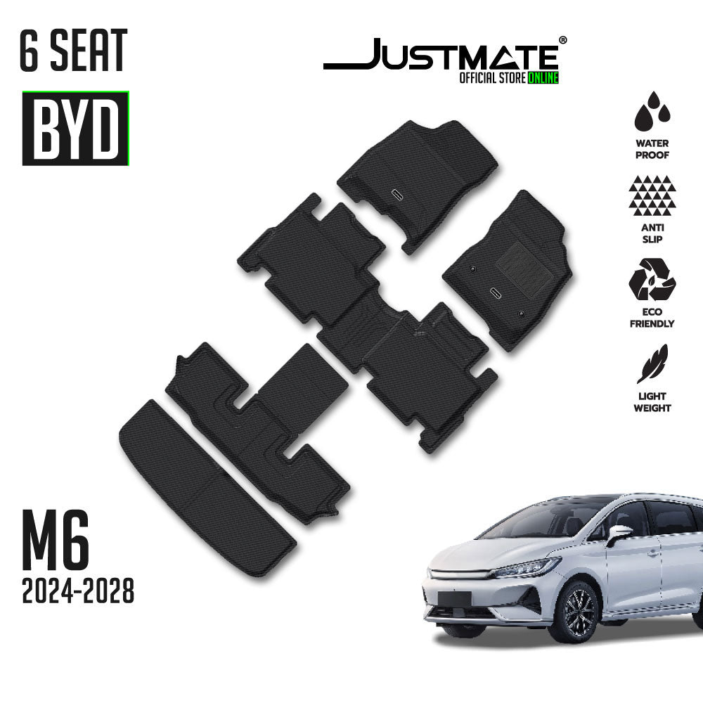 พรมปูพื้นรถยนต์ BYD M6 [ YEARS. 2024 - 2028 ] 6 SEAT