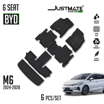 พรมปูพื้นรถยนต์ BYD M6 [ YEARS. 2024 - 2028 ] 6 SEAT