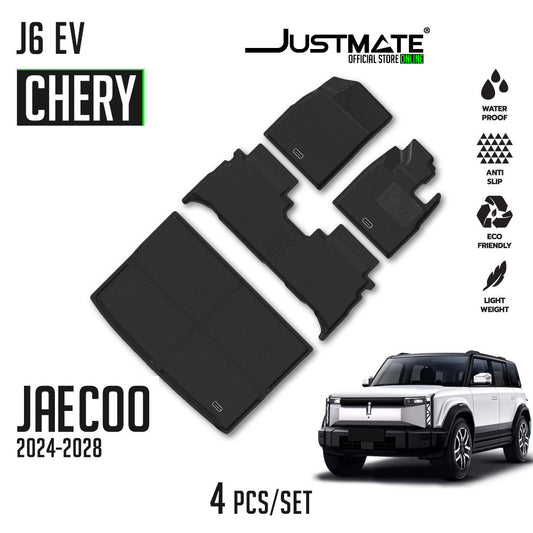 พรมปูพื้นรถยนต์ CHERY JAECOO 6 EV 2WD Pro,4WD  Long Range [YEARS. 2024 - 2028] FULL SET