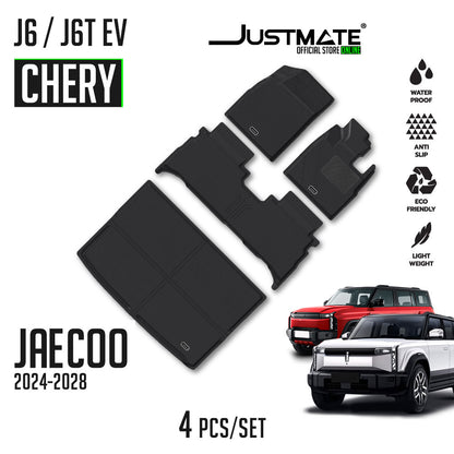 พรมปูพื้นรถยนต์ CHERY JAECOO 6 / 6T EV [YEARS. 2024 - 2028] FULL SET
