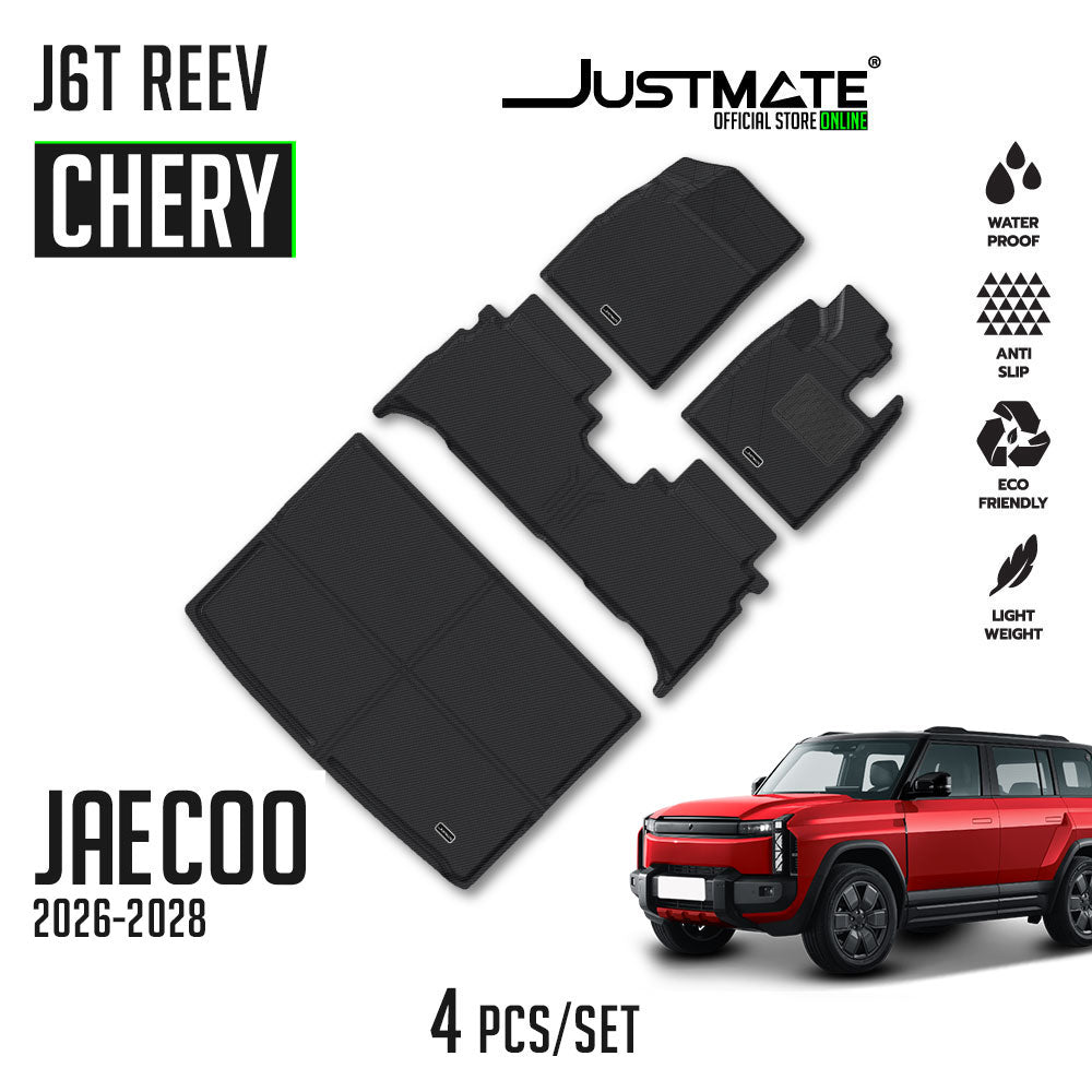 พรมปูพื้นรถยนต์ CHERY JAECOO 6T REEV 2WD Pro,4WD  Long Range [YEARS. 2024 - 2028] FULL SET