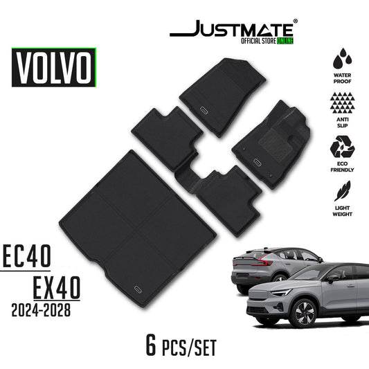 พรมปูพื้นรถยนต์ VOLVO EC40 / EX40  [ YEARS. 2024 - 2028] FULL SET