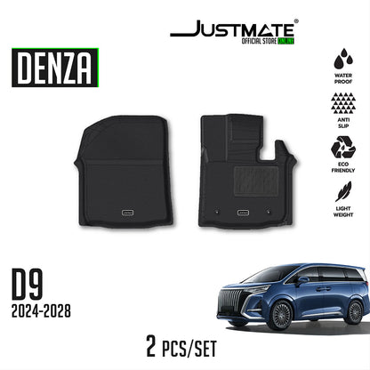 พรมปูพื้นรถยนต์ DENZA D9 [ YEARS. 2024-2028 ] FULL SET คู่หน้า