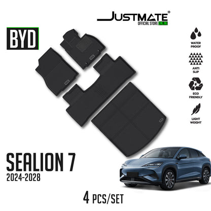 พรมปูพื้นรถยนต์ BYD SEALION 7 [ YEARS. 2024 - 2028 ]FULLSET