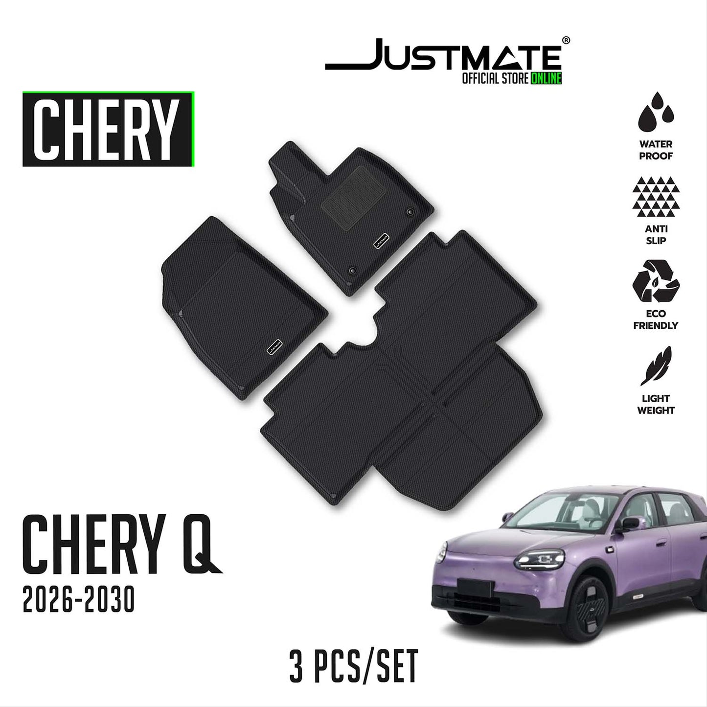 พรมปูพื้นรถยนต์ CHERY Q [ YEARS. 2026 - 2032 ]
