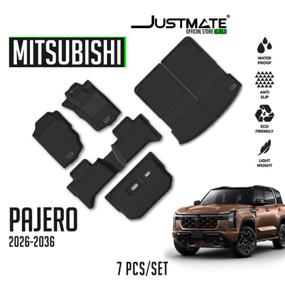 พรมปูพื้นรถยนต์ MITSUBISHI PAJERO [ YEARS. 2026 - 2036 ] FULL SET