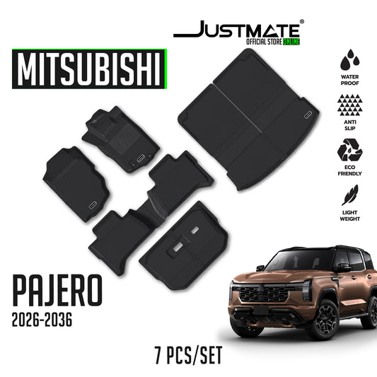 พรมปูพื้นรถยนต์ MITSUBISHI PAJERO [ YEARS. 2026 - 2036 ] FULL SET