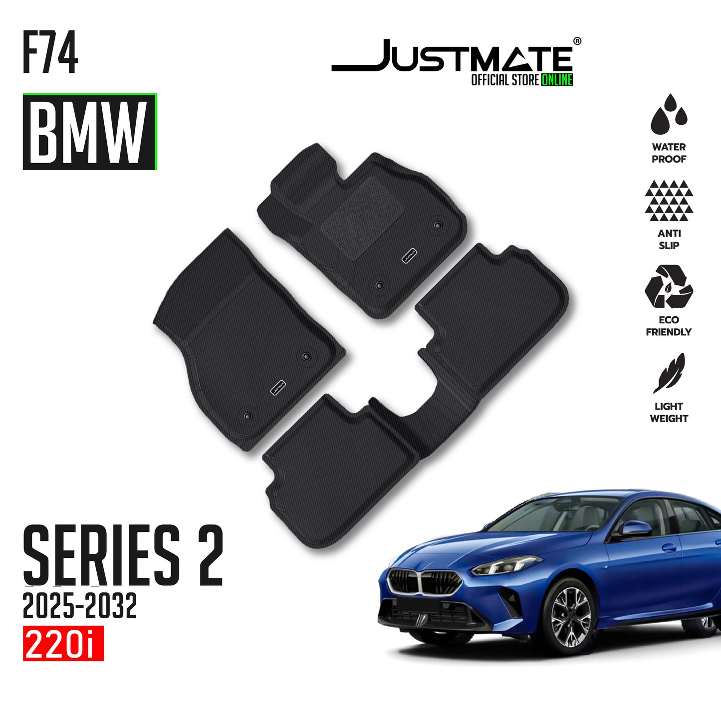 พรมปูพื้นรถยนต์ BMW 2 SERIES F74 [ YEARS.2025 - 2032] 220i