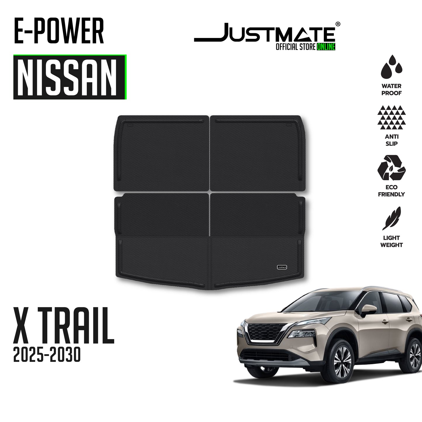 ถาดท้ายรถยนต์ NISSAN X-TRAIL E-POWER [ YEARS. 2025 - 2030 ] CARGO