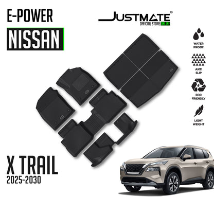 พรมปูพื้นรถยนต์ NISSAN X-TRAIL E-POWER [ YEARS. 2025 - 2030 ] FULLSET
