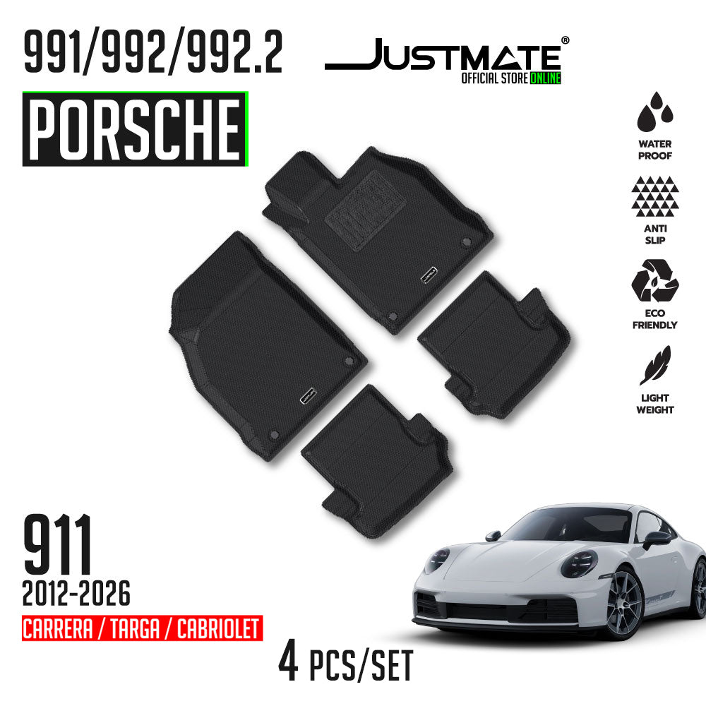พรมปูพื้นรถยนต์  PORSCHE- 911 [ YEARS. 2012 - 2028 ] 992/992.2/991