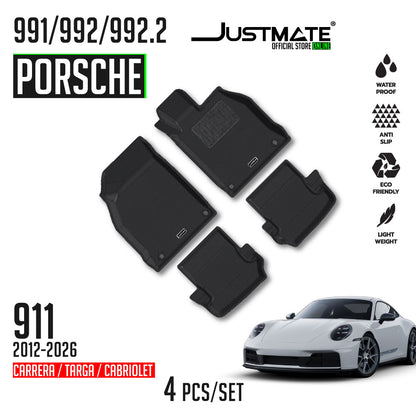 พรมปูพื้นรถยนต์  PORSCHE- 911 [ YEARS. 2012 - 2028 ] 992/992.2/991