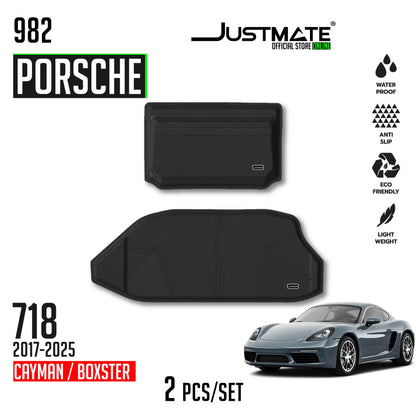 ถาดท้ายรถยนต์  PORSCHE- 718 CAYMEN [ YEARS. 2017 - 2025 ] CARGO