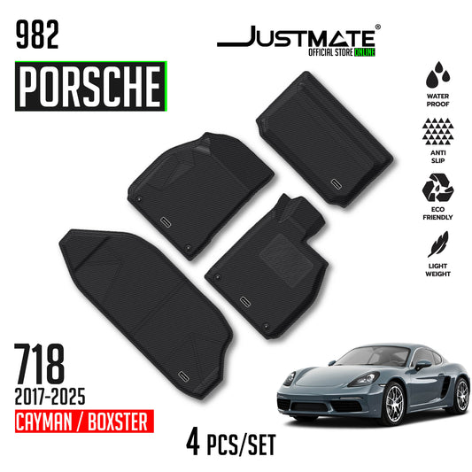 พรมปูพื้นรถยนต์  PORSCHE- 718 CAYMEN [ YEARS. 2017 - 2025 ] FULL SET