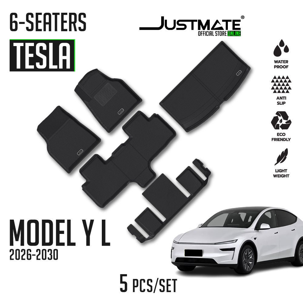 พรมปูพื้นรถยนต์ TESLA MODEL Y L [2026 - 2030] 6 SEATER FULLSET