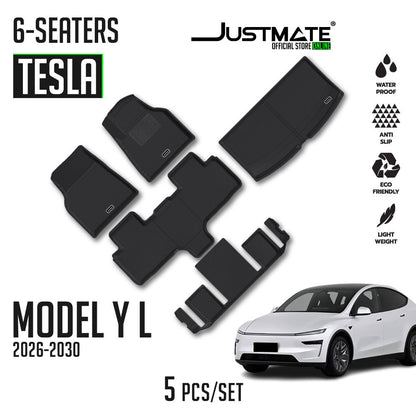 พรมปูพื้นรถยนต์ TESLA MODEL Y L [2026 - 2030] 6 SEATER FULLSET