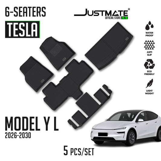 พรมปูพื้นรถยนต์ TESLA MODEL Y L [2026 - 2030] 6 SEATER FULLSET