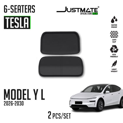 พรมปูพื้นรถยนต์ TESLA MODEL Y L [2026 - 2030] 6 SEATER  FRUNK / TRUNK