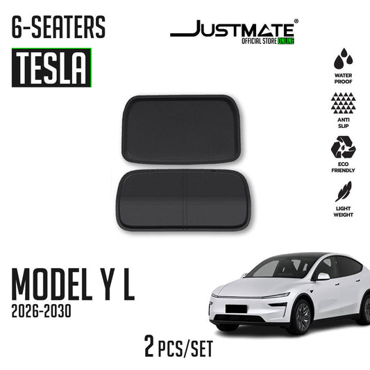 พรมปูพื้นรถยนต์ TESLA MODEL Y L [2026 - 2030] 6 SEATER  FRUNK / TRUNK