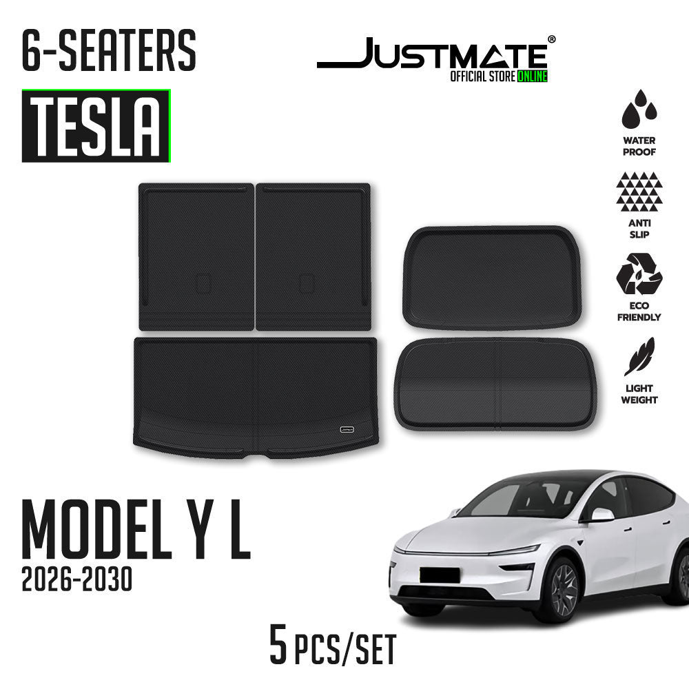 ถาดท้ายรถยนต์ TESLA MODEL Y L [2026 - 2030] 6 SEATER CARGO + FRUNK / TRUNK