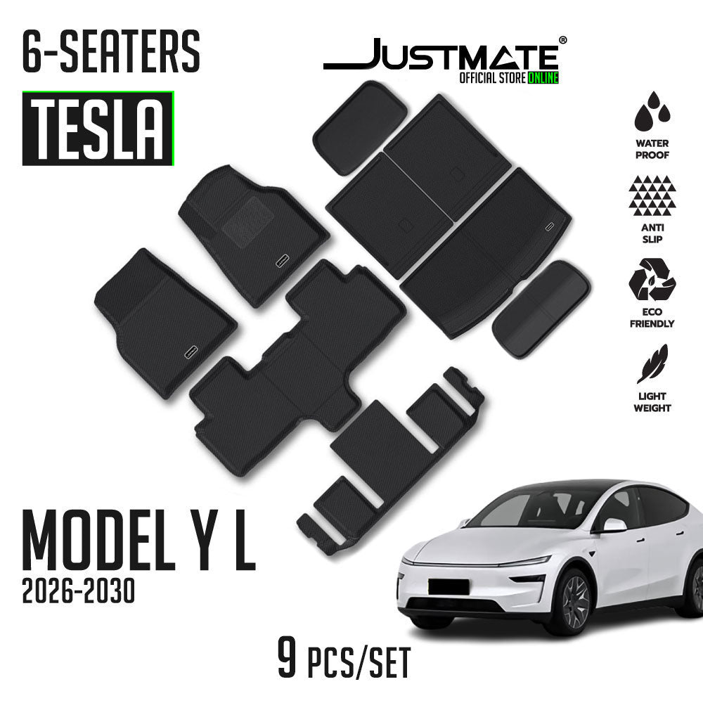 พรมปูพื้นรถยนต์ TESLA MODEL Y L [2026 - 2030] 6 SEATER FULLSET