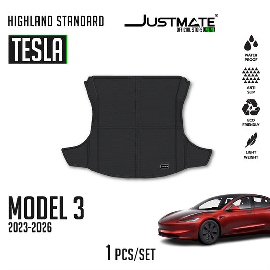 ถาดท้ายรถยนต์ TESLA MODEL 3 HIGHLAND STANDARD [ YEARS.  2024 - 2026 ] CARGO